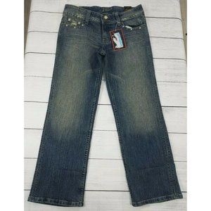 J-Star Cropped Camo Patch Jeans Juniors 7/8